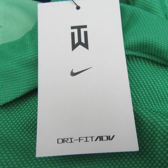Nike Dri-FIT ADV Tiger Woods Golf Polo Shirt Mens Size Large Green NEW - Picture 11 of 14